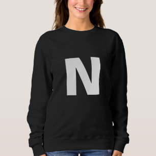 Moderne Anfangsbuchstaben-Monogramm-Stil trendy Sweatshirt
