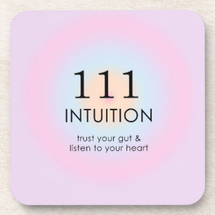 Moderne Angel Numerologie 111 Intuition Getränkeuntersetzer