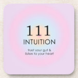 Moderne Angel Numerologie 111 Intuition Getränkeuntersetzer<br><div class="desc">Entspannen Sie sich im spirituellen ombre-Design mit Engel Nummer 111,  einer Zahl,  die Sie ermutigt,  Ihr Herz zu hören und Ihrem Bauch zu vertrauen,  und Sie werden auf dem richtigen Weg sein. Engel Zahlen 1111 Gradientenposter mit Bedeutung und Zahlenerklärung. Engel Zahlen Geschenke.</div>