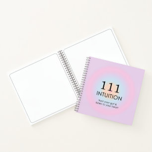 Moderne Angel Numerologie 111 Intuition Notizbuch