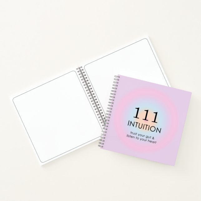 Moderne Angel Numerologie 111 Intuition Notizbuch (Innenseite)