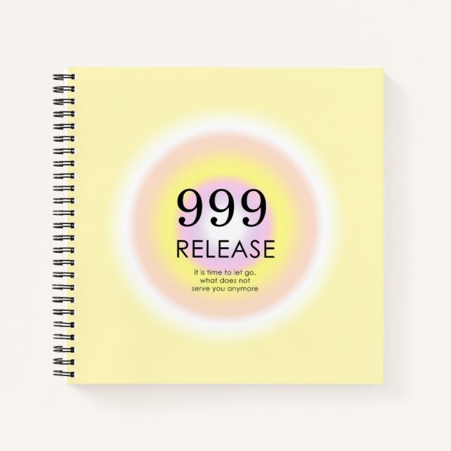 Moderne Angel Numerologie bedeutet 999 Notizbuch (Vorderseite)