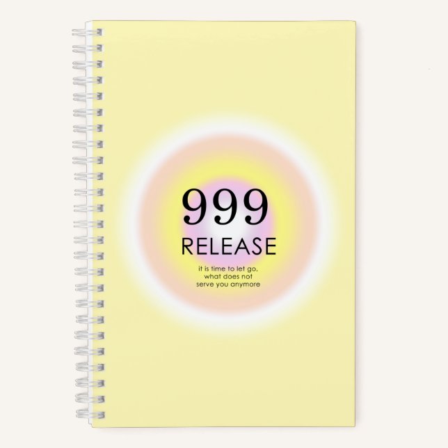 Moderne Angel Numerologie bedeutet 999 Notizbuch (Vorderseite)