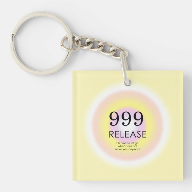Moderne Angel Numerologie bedeutet 999 Schlüsselanhänger (Vorderseite)