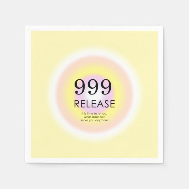 Moderne Angel Numerologie bedeutet 999 Serviette (Vorderseite)