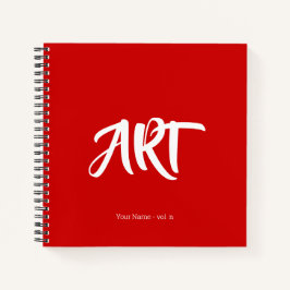 Moderne Angesagte Kunst mit Ihrem Namen Sketchbook Notizbuch