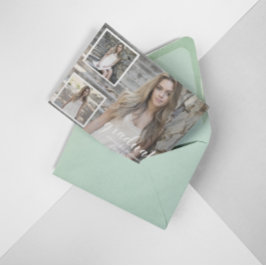 Moderne Ankündigung des 3-Foto-Abschlusses