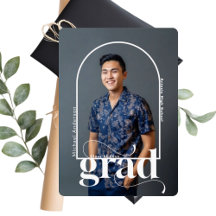 Moderne Ankündigung des Graduate Foto White GRAD A