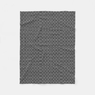 Moderne Anthrazitgraue Mesh-Gitter-Fleece-Decke Fleecedecke