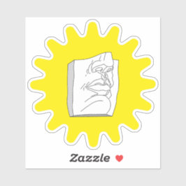 Moderne antike Skulptur. Aufkleber