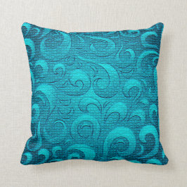 Moderne Aqua Blue Trendy Kissen