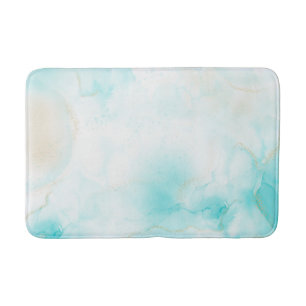 Moderne Aqua Gold Alkohol Am Meer Badematte