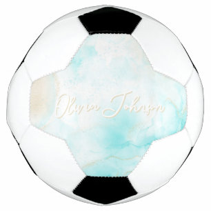 Moderne Aqua Gold Alkohol Am Meer Fußball