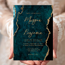 Moderne Aquamarine Blue Agate Script Hochzeit