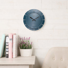 Moderne Aquamarine Großmaueruhr Große Wanduhr