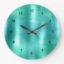 Moderne Aquamarine Imitat Metallisch