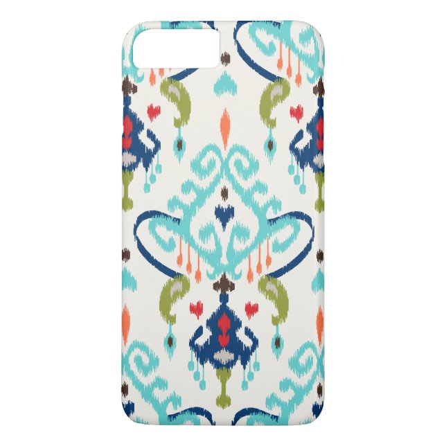 Moderne aquamarine Marinestruktur Case-Mate iPhone Hülle (Rückseite)