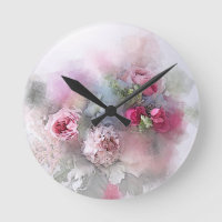 Moderne Aquarell-Rose Blume Florenz