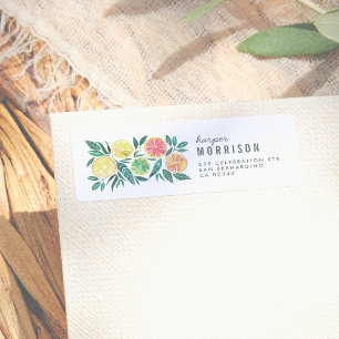 Moderne Aquarell Zitrusfrüchte Niedliche Rücksende