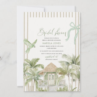 Moderne Aquarellbahn Serenity Sands Starlight Brid Einladung