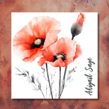 Moderne Aquarellblume