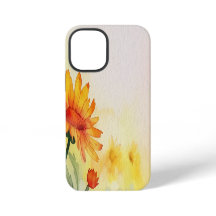 Moderne Aquarellblumen & personalisiertes Bild