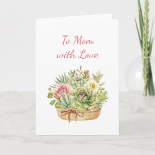 Moderne Aquarellblütenschrift elegante Oma Karte