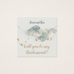 Moderne Aquarelle Bridesmaid-Geschenkidee