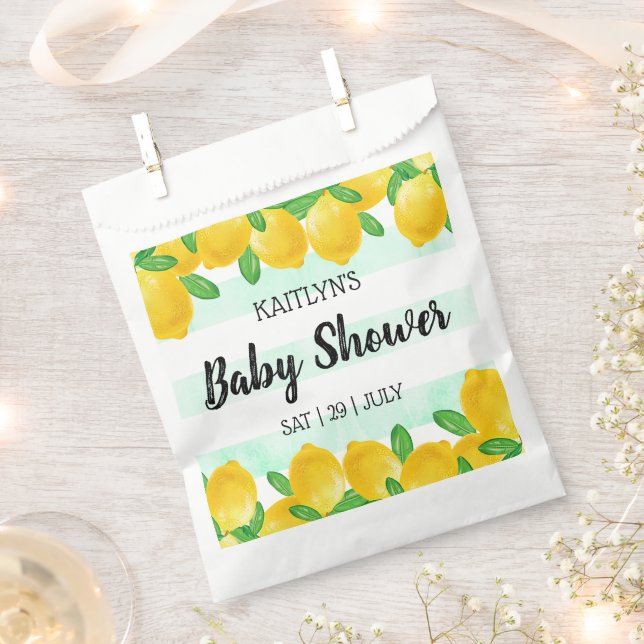 Moderne Aquarellendusche Tree Baby Dusche Geschenktütchen (Ausgeschnitten)