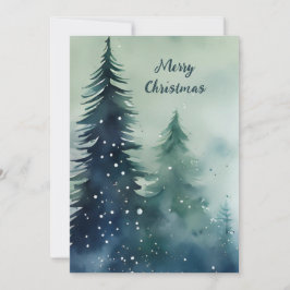 Moderne Aquarellfarbe Minimalistisch Weihnachten i