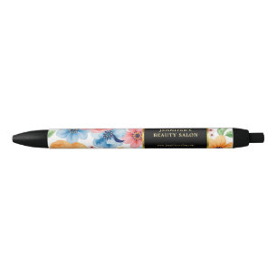 Moderne Aquarellfarben Blume beruflich Kugelschreiber