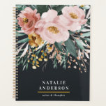 Moderne Aquarellfarben, Blumen und Blätter elegant Planer<br><div class="desc">Moderne Aquarellfarben Blumen und Blattwerk elegantes Design. Auf dem Trend Blumen und Blattwerk Design. Teil einer modernen Sammlung.</div>