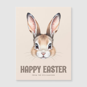 Moderne Aquarellfarben Niedlich Ostern Sonnenhase Magnetkarte