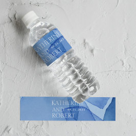 Moderne Aquarellformen Hochzeitsmonogramm