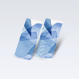 Moderne Aquarellformen Hochzeitswebkarte