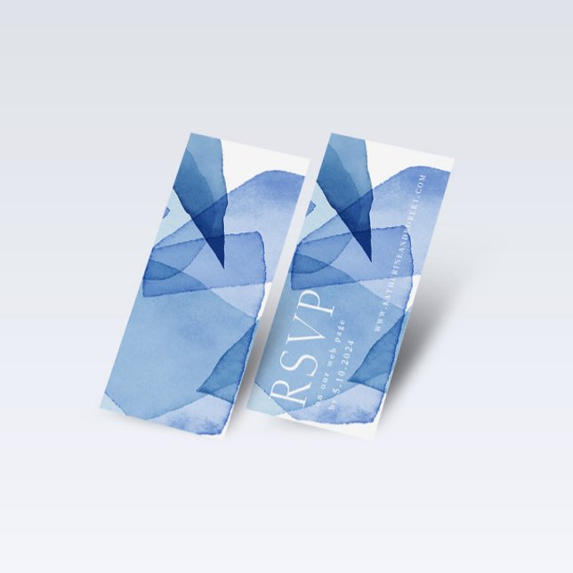 Moderne Aquarellformen Hochzeitswebkarte (Von Creator hochgeladen)