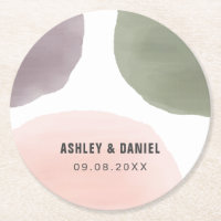 Moderne Aquarellkreise Moderne Hochzeit