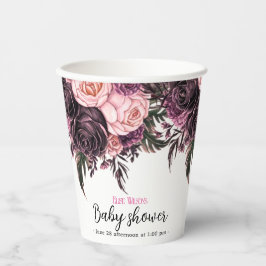 Moderne Aquarellkuchendusche Pappbecher