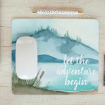 Moderne Aquarellnatur Das Abenteuer beginnt Mousepad<br><div class="desc">Moderne Aquarellnatur Das Abenteuer beginnt</div>