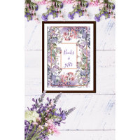 Moderne Aquarellpastellfarben lila rosa Wildblume