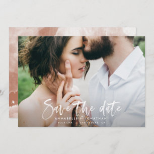 Moderne Aquarellschrift Schrift Hochzeit einfach Save The Date