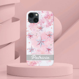 Moderne Aquarellsteine Rosa Case-Mate iPhone Hülle