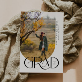 Moderne Arch Minimalistisch Foto Graduation Party Einladung