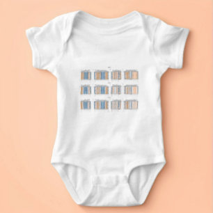 Moderne Architektur Baby-Body Baby Strampler