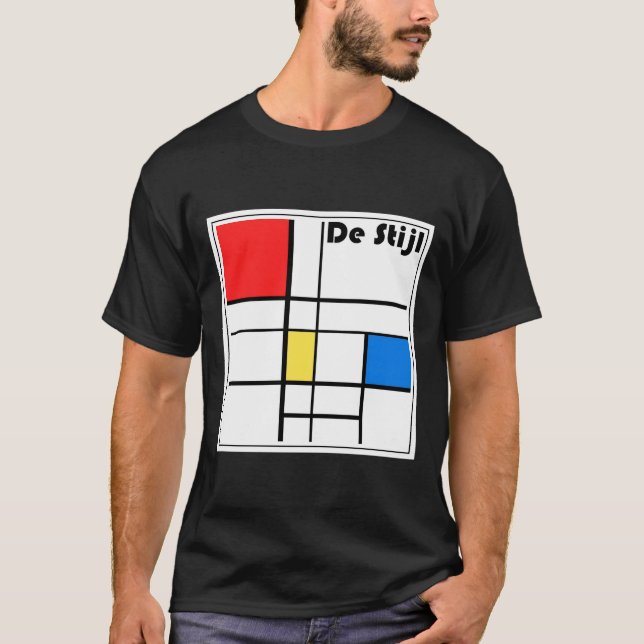 Moderne Architektur De Stijl T-Shirt (Vorderseite)