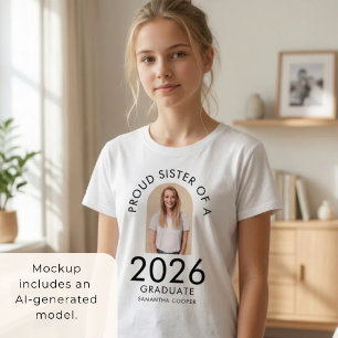 Moderne Architektur Foto Stolz Schwester des 2026 T-Shirt