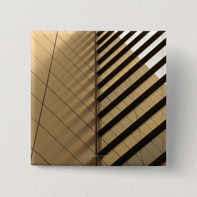 Moderne Architektur, gelb Button (Vorderseite)