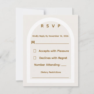 Moderne Architektur & Gold Glitter Hochzeit RSVP Karte