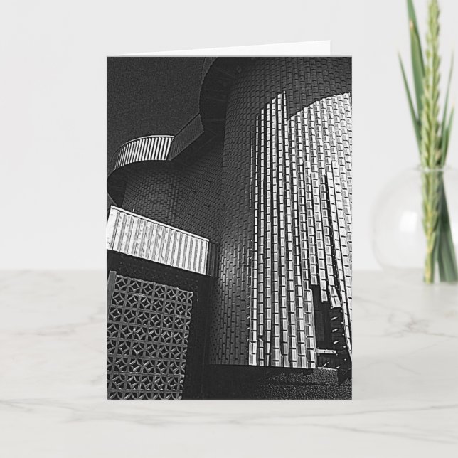 Moderne Architektur-Gruß-Karte Karte (Vorderseite)