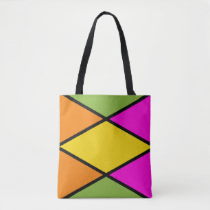 Moderne Argyle-Muster-Tasche Tasche